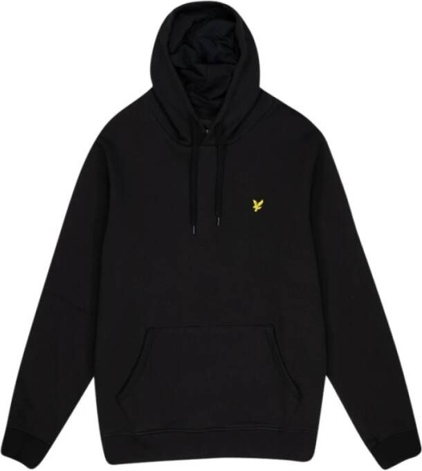 Lyle & Scott Katoenen Pullover Hoodie met Kangaroo Zak Zwart Heren - Foto 10