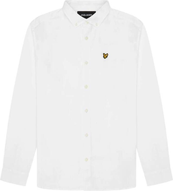 LYLE & SCOTT Heren Overhemden Regular Fit Light Weight Oxford Shirt Wit - Foto 9