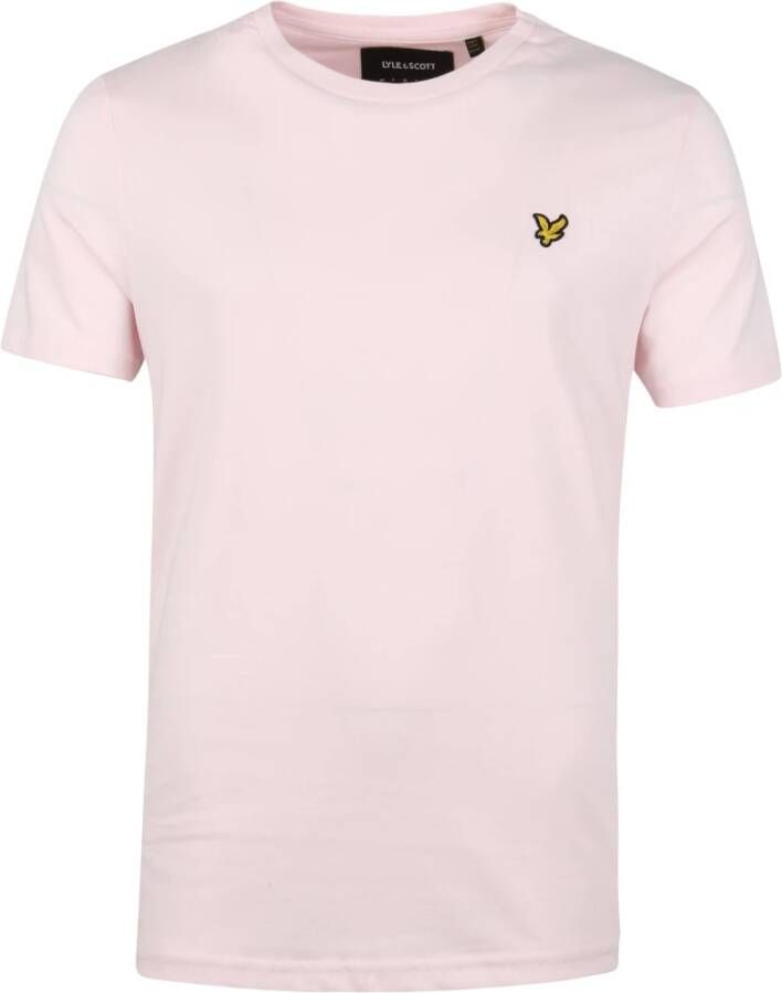 LYLE & SCOTT Heren Polo's & T-shirts Plain T-shirt Lichtroze - Foto 3