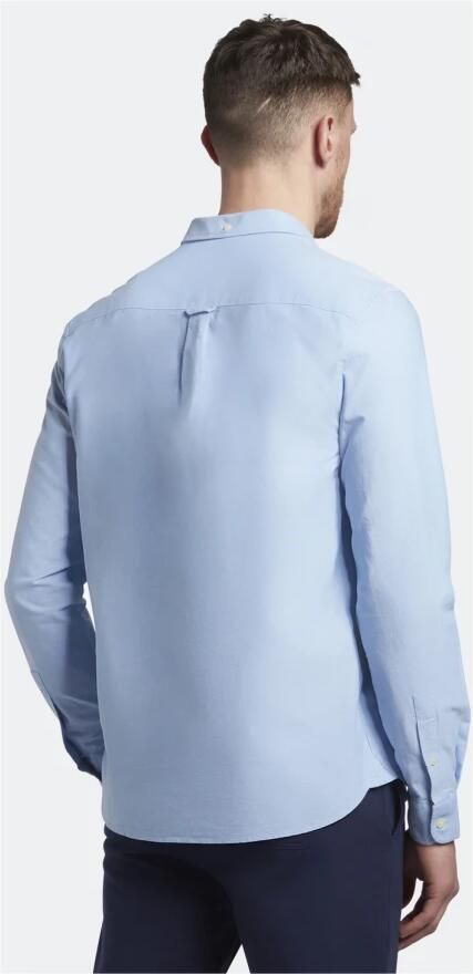 LYLE & SCOTT Heren Overhemden Regular Fit Light Weight Oxford Shirt Lichtblauw - Foto 6