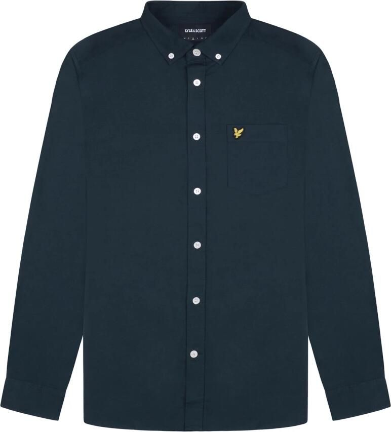 Lyle & Scott Donkerblauwe Casual Overhemd Regular Fit Light Weight Oxford Shirt - Foto 2