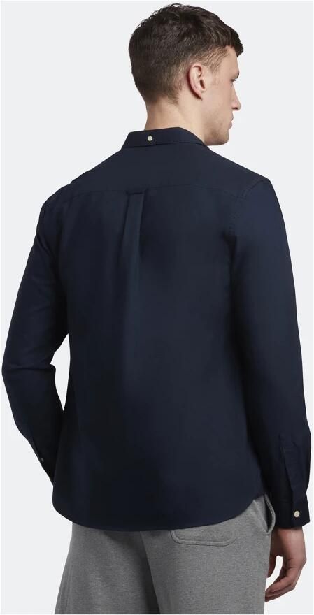 Lyle & Scott Donkerblauwe Casual Overhemd Regular Fit Light Weight Oxford Shirt - Foto 6