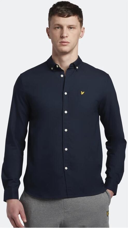 Lyle & Scott Donkerblauwe Casual Overhemd Regular Fit Light Weight Oxford Shirt - Foto 5