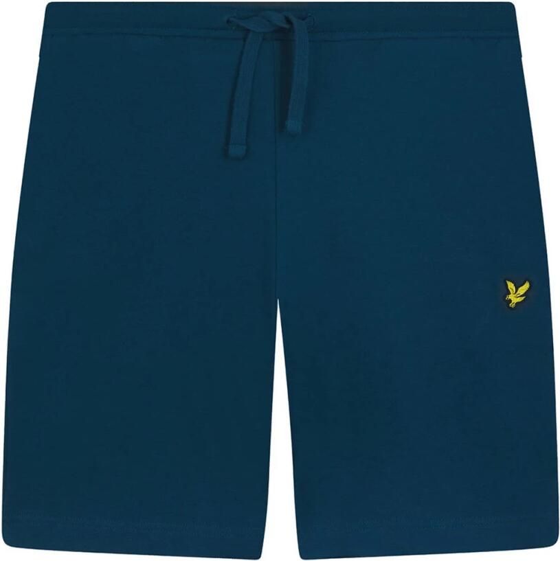 Lyle & Scott Blauwe Katoenen Sweat Shorts 2024 Lente Zomer Blue Heren
