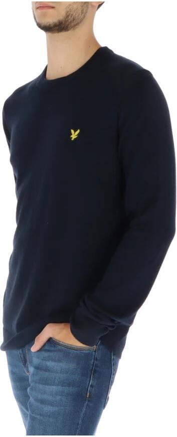 LYLE & SCOTT Heren Truien & Vesten Cotton Merino Crew Neck Jumper Donkerblauw - Foto 5