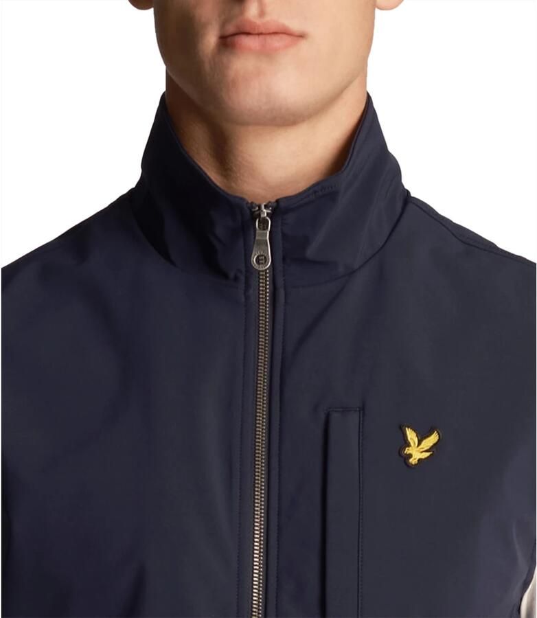 Lyle & Scott Blauwe Sweater Vest Softshell Blue Heren