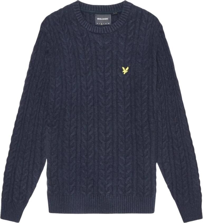 Lyle & Scott Blauwe Trui Lange Mouwen Blue Heren