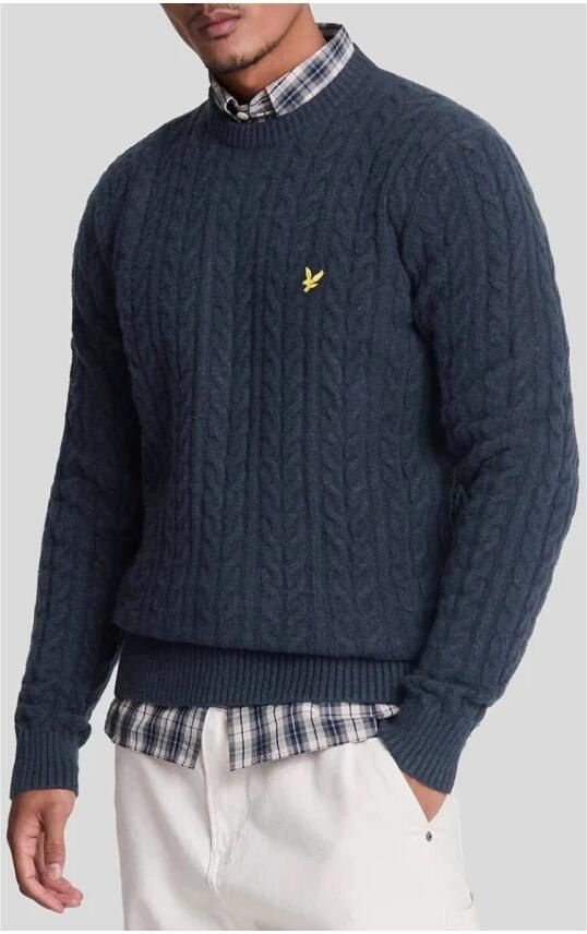 Lyle & Scott Blauwe Trui Lange Mouwen Blue Heren - Foto 6