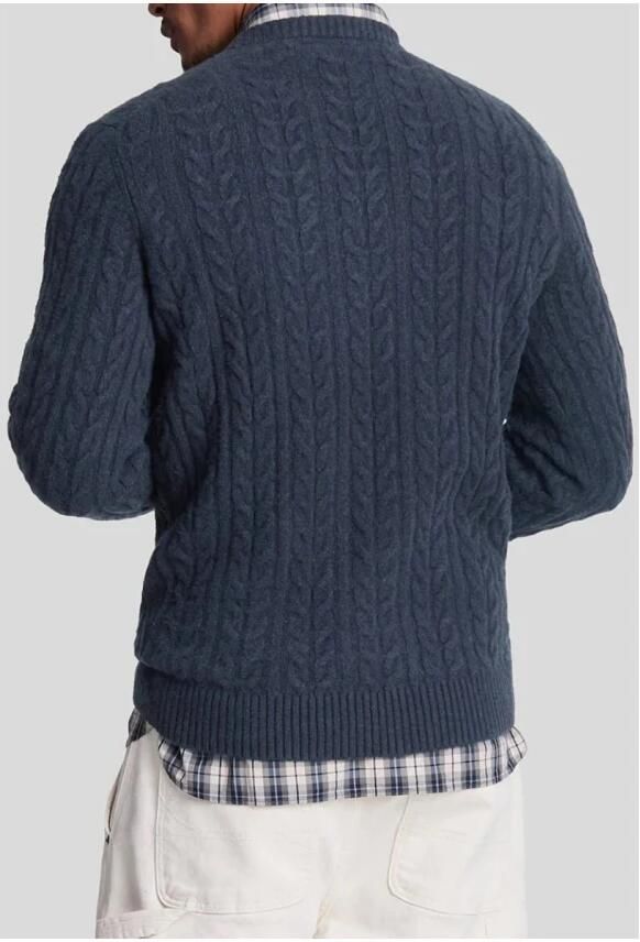 Lyle & Scott Blauwe Trui Lange Mouwen Blue Heren - Foto 5
