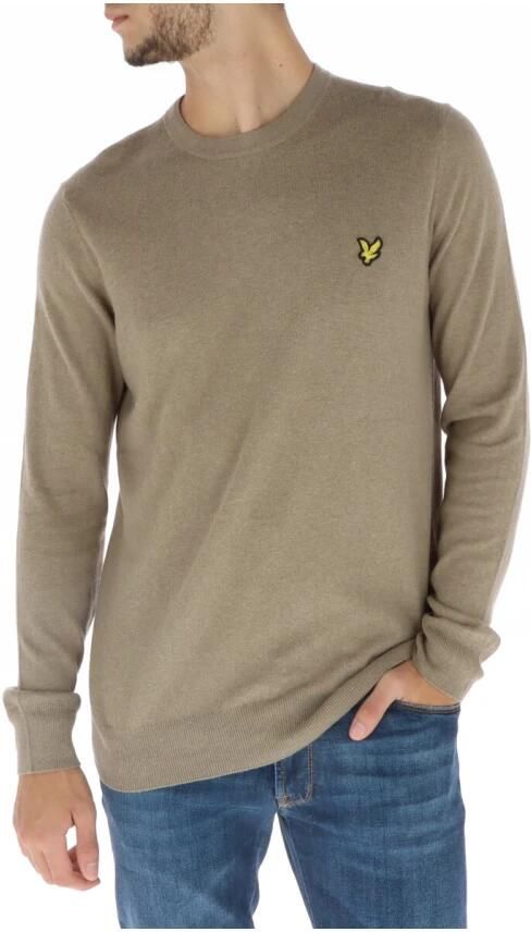 Lyle & Scott Bruine Gebreide Ronde Hals Trui Brown Heren - Foto 3