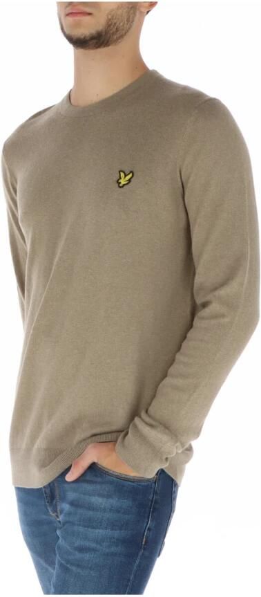 Lyle & Scott Bruine Gebreide Ronde Hals Trui Brown Heren - Foto 2