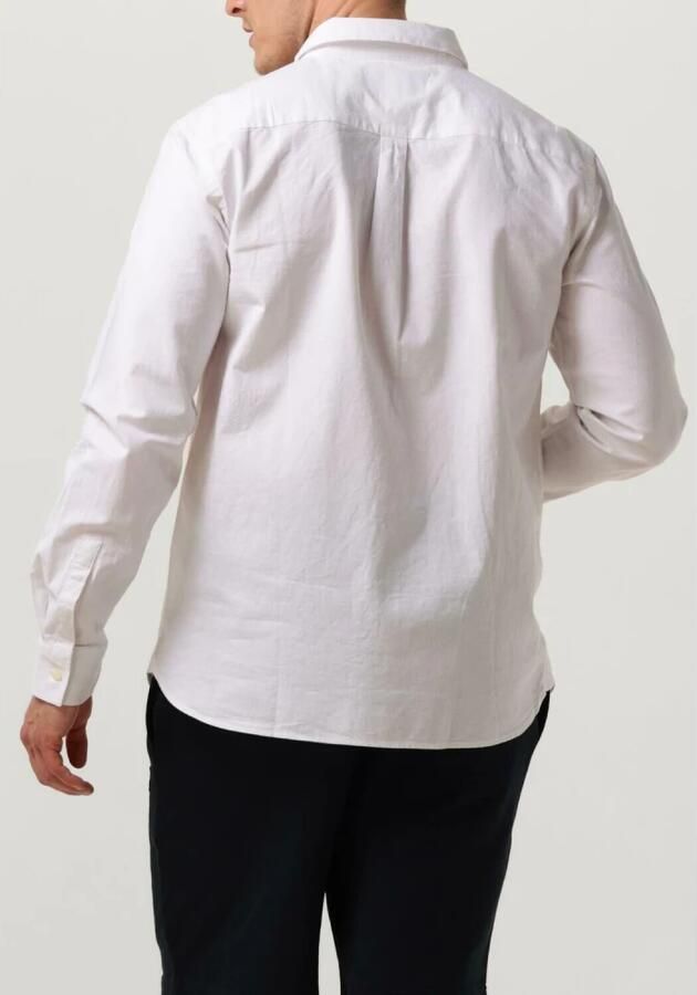 Lyle & Scott Casual Katoen Linnen Button Down Overhemd White Heren - Foto 5