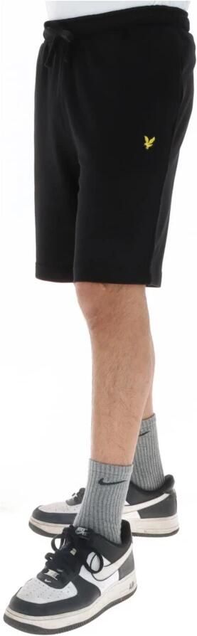 Lyle & Scott regular fit short met borduursels jet black - Foto 4