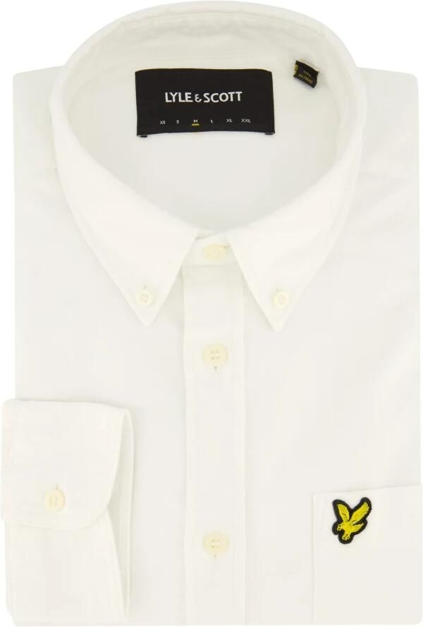 Lyle and Scott Lyle & Scott Shirt Plain Oxford White - Foto 4