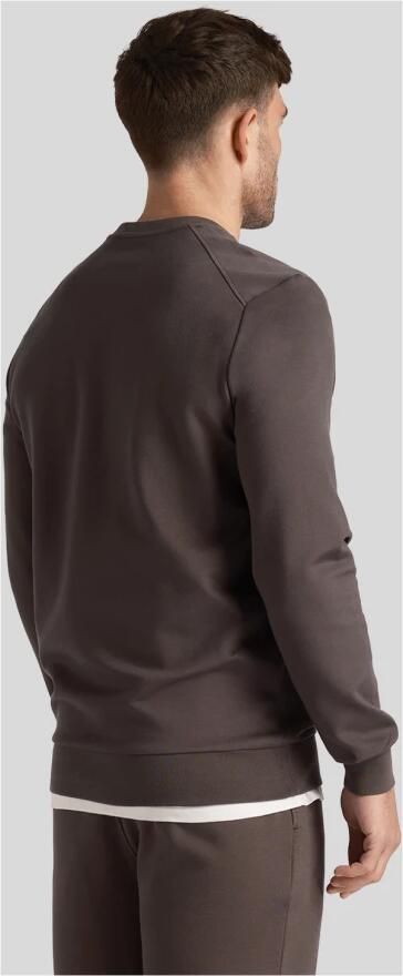 Lyle & Scott Fly Fleece Crew Neck Midlayer Gray Heren - Foto 2