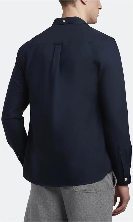 Lyle & Scott Donkerblauwe Casual Overhemd Regular Fit Light Weight Oxford Shirt - Foto 5
