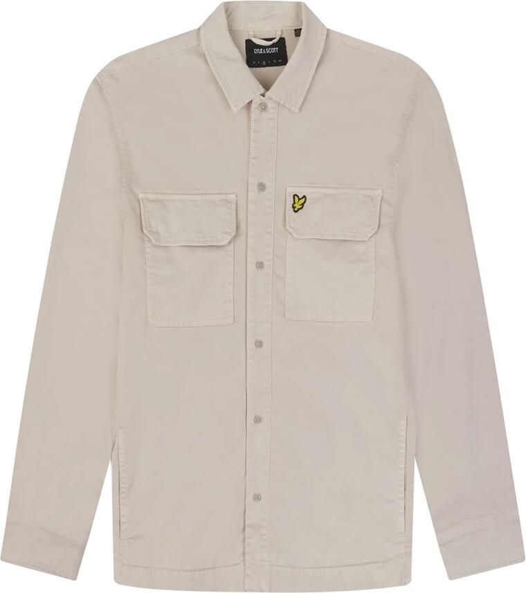 Lyle & Scott Casual knoopshirt Lente Zomer Lw2008V Beige Heren