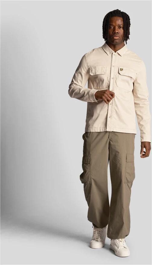 Lyle & Scott Casual knoopshirt Lente Zomer Lw2008V Beige Heren - Foto 6