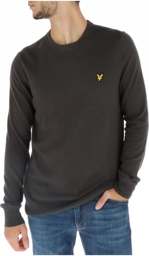 LYLE & SCOTT Heren Truien & Vesten Cotton Merino Crew Neck Jumper Donkergrijs - Foto 7