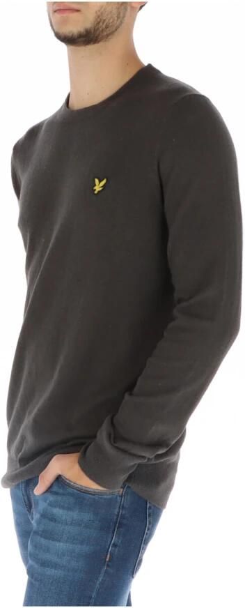 LYLE & SCOTT Heren Truien & Vesten Cotton Merino Crew Neck Jumper Donkergrijs - Foto 6