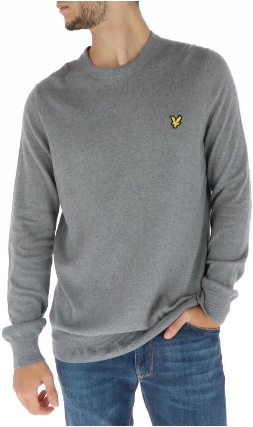 Lyle & Scott Grijze Gebreide Ronde Hals Trui Gray Heren - Foto 3