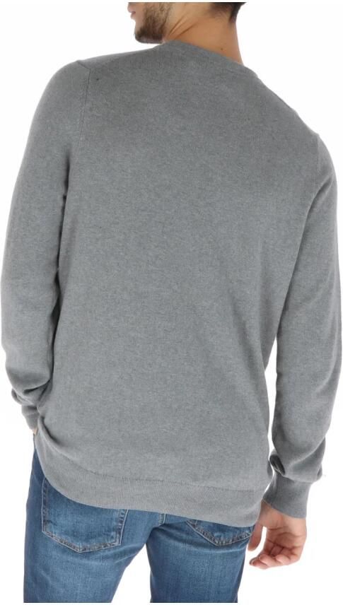 Lyle & Scott Grijze Gebreide Ronde Hals Trui Gray Heren