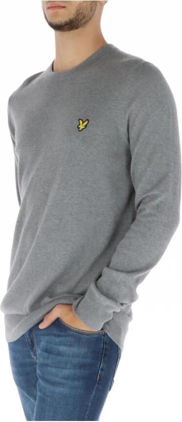 Lyle & Scott Grijze Gebreide Ronde Hals Trui Gray Heren - Foto 2