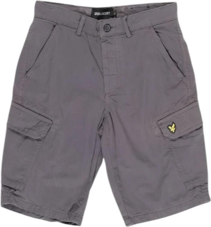 Lyle & Scott Grijze Katoenen Bermuda Shorts Gray Heren