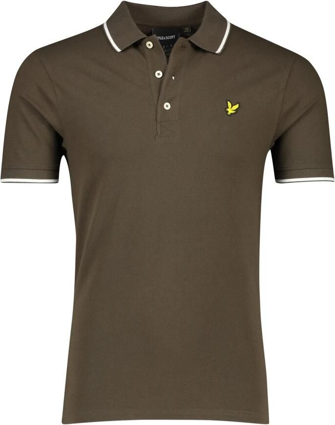 LYLE & SCOTT Heren Polo's & T-shirts Tipped Polo Shirt Groen - Foto 3