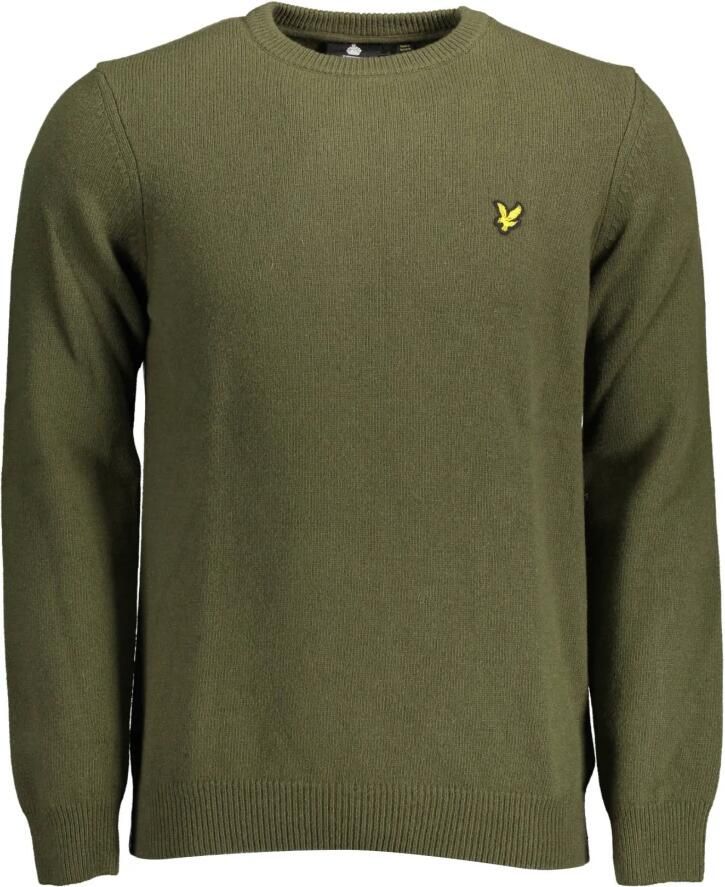 LYLE & SCOTT Heren Truien & Vesten Crew Neck Lambswool Blend Jumper Olijf - Foto 2