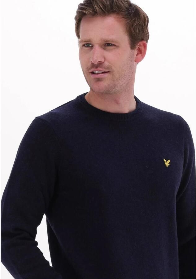 LYLE & SCOTT Heren Truien & Vesten Crew Neck Lambswool Blend Jump Donkerblauw - Foto 2