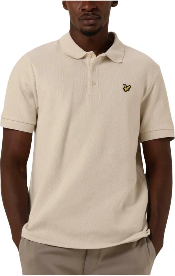 Lyle & Scott Heren Polo & T-shirts Cuffed Polo Beige Heren - Foto 4