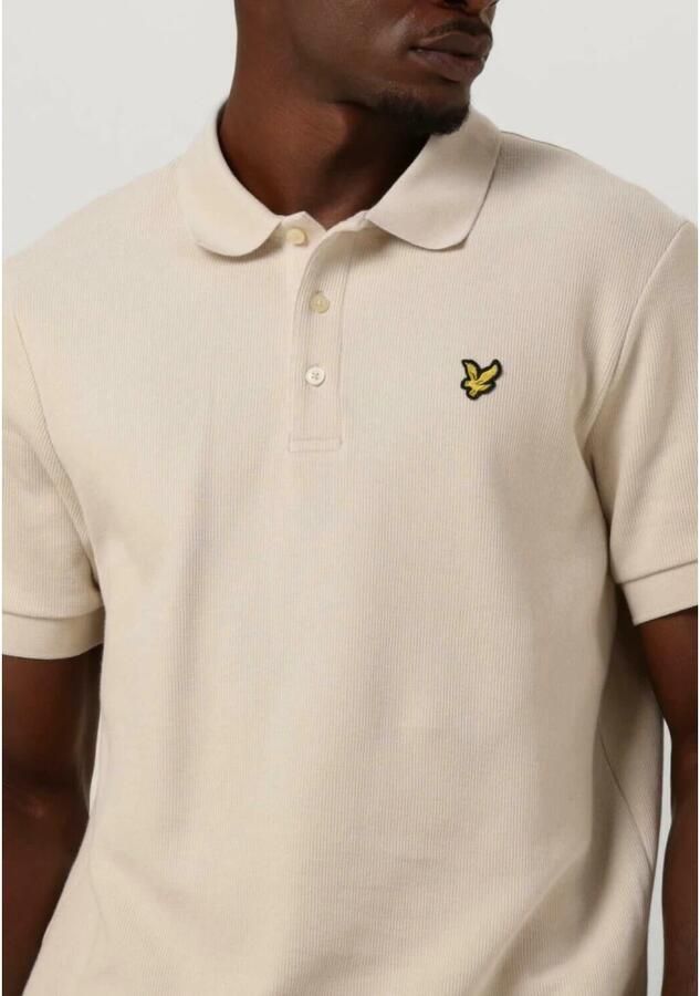 Lyle & Scott Heren Polo & T-shirts Cuffed Polo Beige Heren - Foto 2