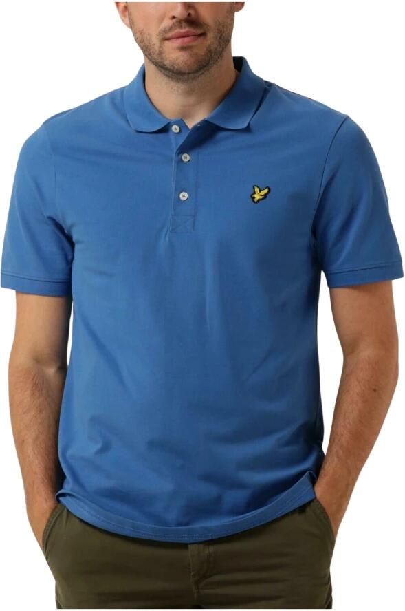Lyle & Scott Klassieke effen poloshirt in Bright Cobalt-M Blue Heren - Foto 8
