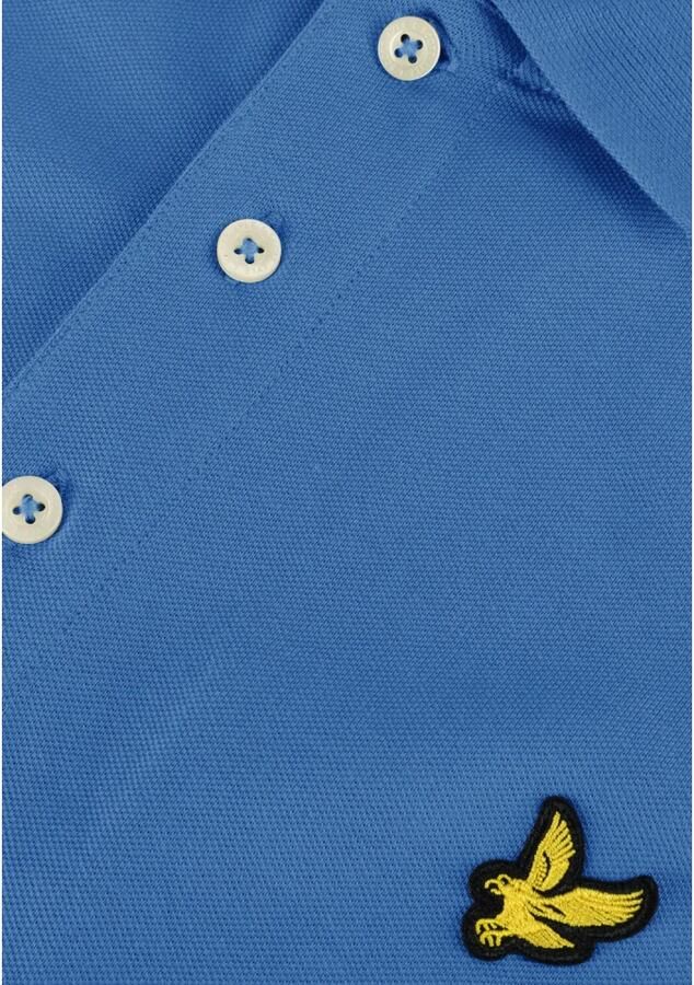 Lyle & Scott Klassieke effen poloshirt in Bright Cobalt-M Blue Heren - Foto 6