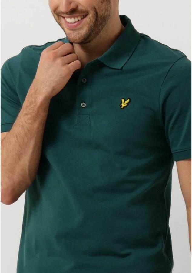LYLE & SCOTT Heren Polo's & T-shirts Plain Polo Shirt Donkergroen - Foto 2
