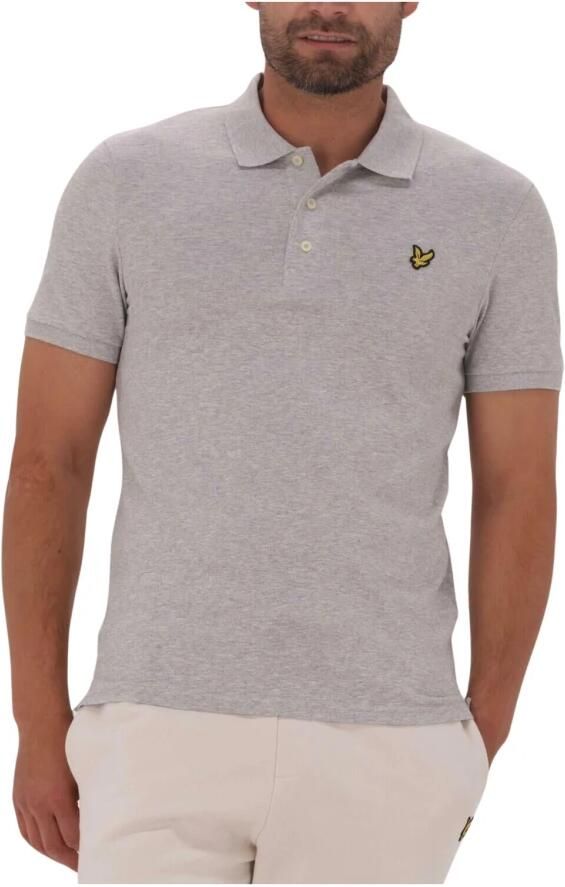 Lyle & Scott Lyle &; Scott Plain polo lichtgrijs Sp400Vog Grijs Heren - Foto 5