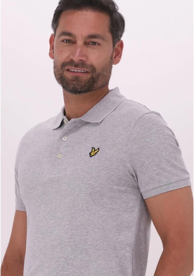 Lyle & Scott Lyle &; Scott Plain polo lichtgrijs Sp400Vog Grijs Heren - Foto 3