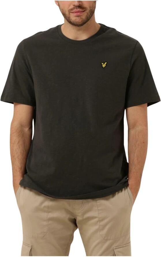 LYLE & SCOTT Heren Polo's & T-shirts Slub T-shirt Donkergrijs - Foto 3
