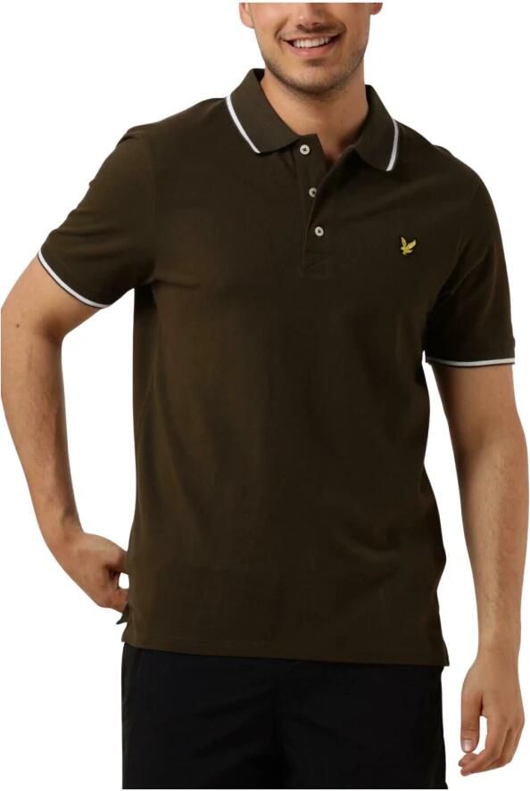 LYLE & SCOTT Heren Polo's & T-shirts Tipped Polo Shirt Groen - Foto 6