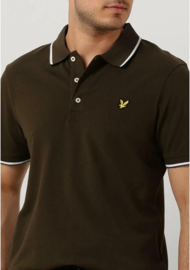 LYLE & SCOTT Heren Polo's & T-shirts Tipped Polo Shirt Groen - Foto 4
