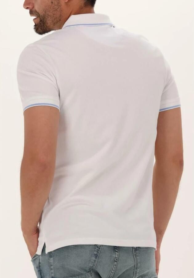 Lyle & Scott oversized polo met contrastbies white light blue - Foto 6