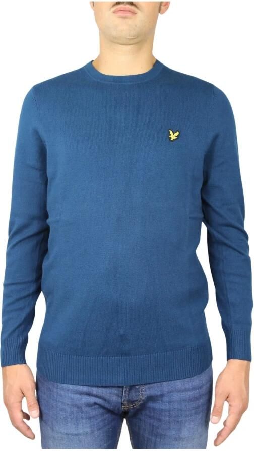 LYLE & SCOTT Heren Truien & Vesten Cotton Merino Crew Jumper Blauw - Foto 2