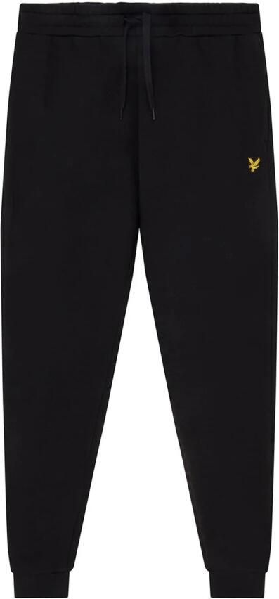 Lyle & Scott Zwarte trainingsbroek met elastische taille en logo borduursel Black Heren