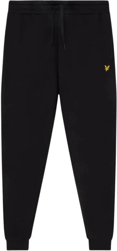 Lyle & Scott Zwarte Joggingbroek met Elastische Taille en Geribbelde Manchetten Black Heren - Foto 3