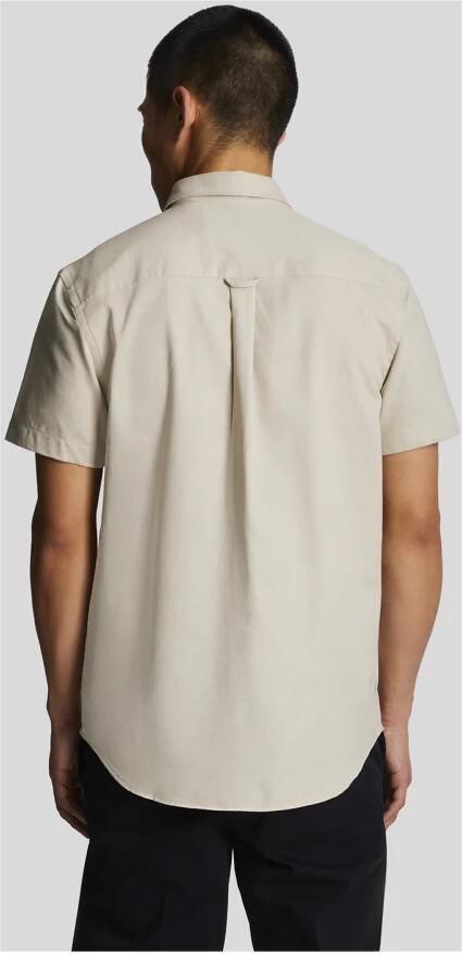 LYLE & SCOTT Heren Overhemden Cotton Slub Short Sleeve Shirt Gebroken Wit - Foto 7