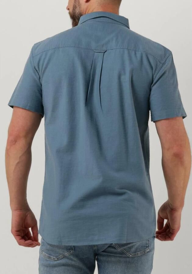 Lyle & Scott Lichtblauwe Casual Overhemd Cotton Slub Short Sleeve Shirt - Foto 3