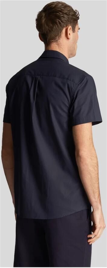 Lyle And Scott Overhemd Lange Mouw Short Sleeves Overhemd Poplin Navy - Foto 4