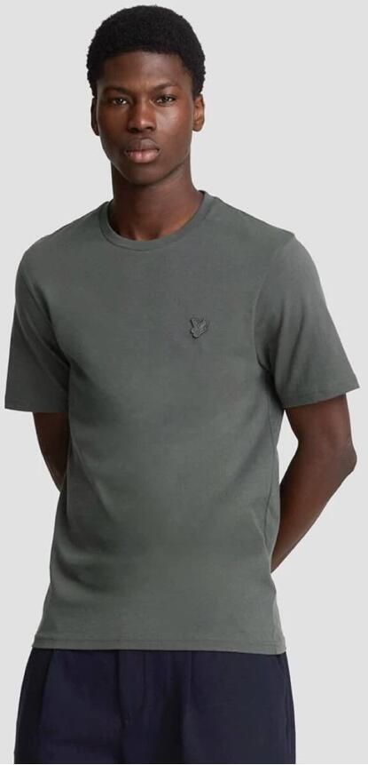 Lyle & Scott Korte mouw T-shirt Ts400Ton Gray Heren - Foto 4