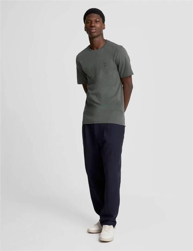 Lyle & Scott Korte mouw T-shirt Ts400Ton Gray Heren - Foto 2